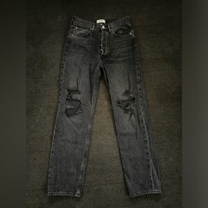 AGOLDE Distressed Black Jeans